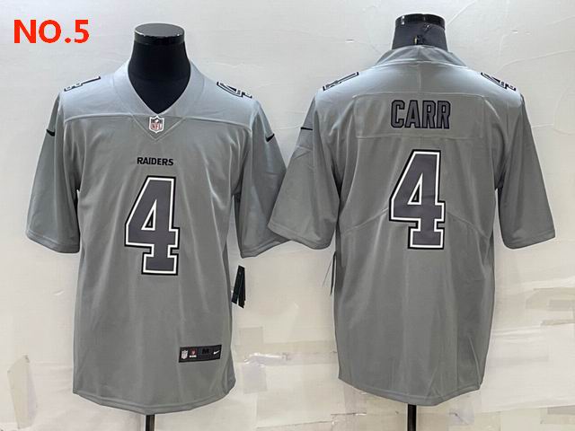 Men's Las Vegas Raiders 4 Derek Carr Jesey NO.5;